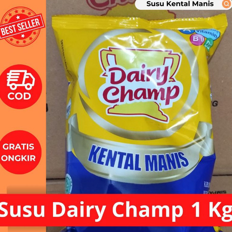 

Z042 Dairy Champ Susu Kental Manis 1 Kg | Dairy Champ Susu Krimer 1Kg Big Sale )ﾉﾟ