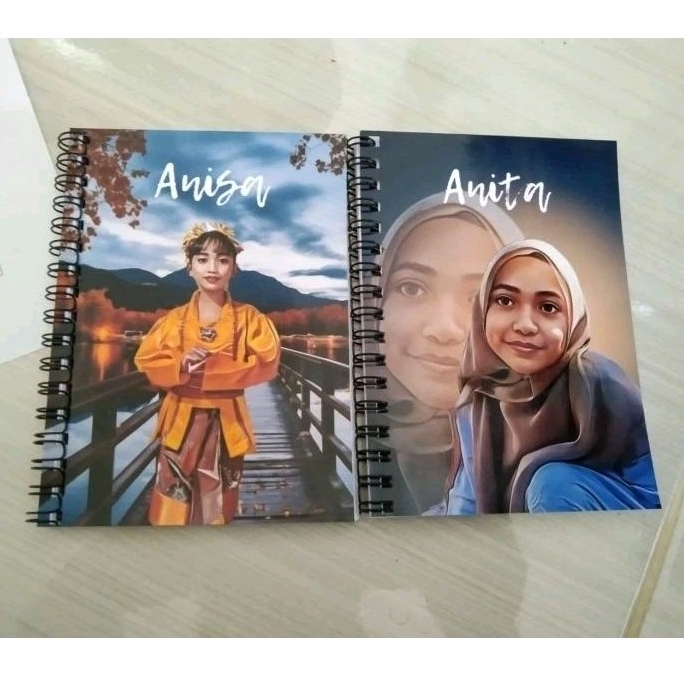 

Notebook Custom Satuan Bisa Pakai Foto Free Edit & Desain - Ukuran A6