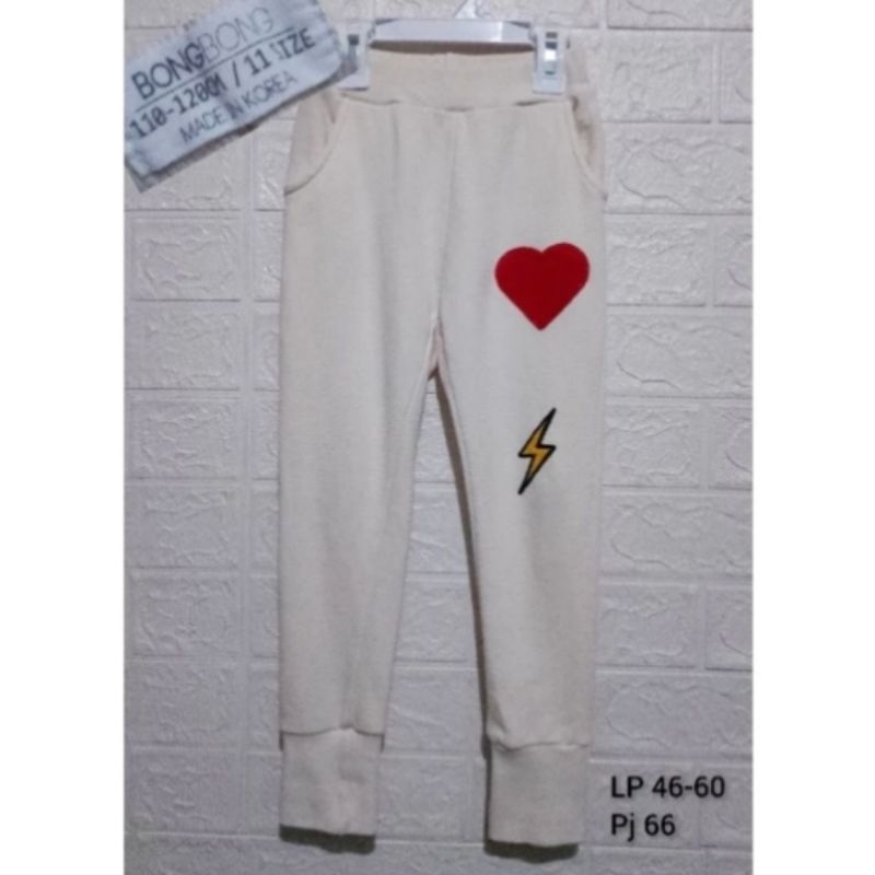 PL celana training joger tebal anak perempuan 11 tahun