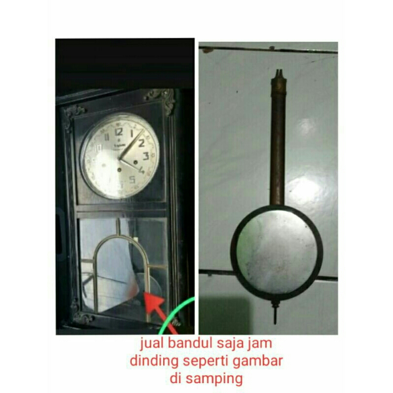 jual bandul second jam dinding junghans jam dinding kayu kuno