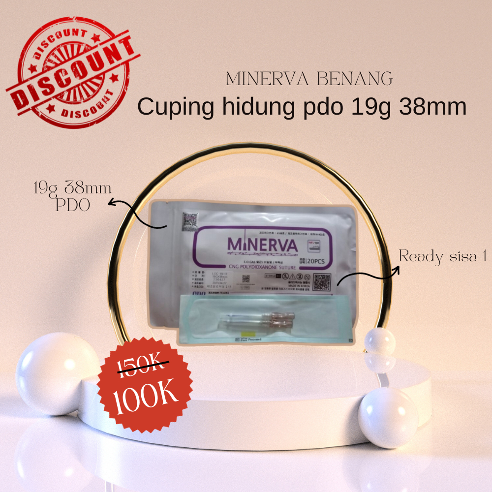 Harga Promo - Minerva benang hidung PDO 19G 38mm