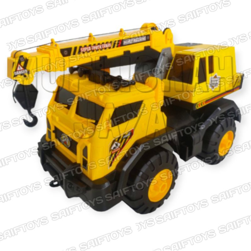 Mainan Anak Truk Kontruksi Jumbo Crane / Mainan Truk Derek Jumbo / Mainan Truk Kontruksi Derek Jumbo