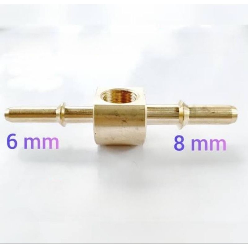 Nepel kuningan injeksi (FPG),8mm x 6 mm