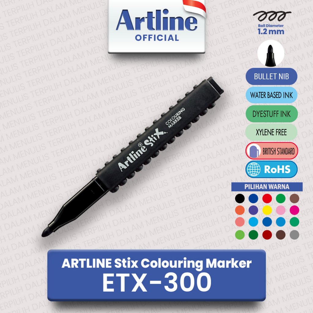 

ARTLINE Stix Colouring Marker Spidol Mewarnai ETX-300