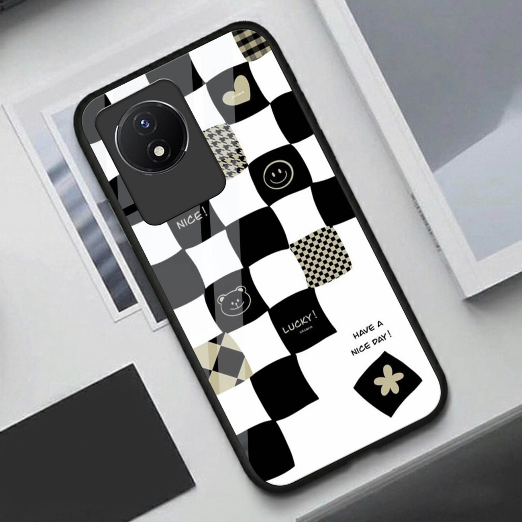 Case Vivo Y02 Y02T - Softcase - Casing terbaru - Softcase kaca Vivo Y02 Y02T (GC153)