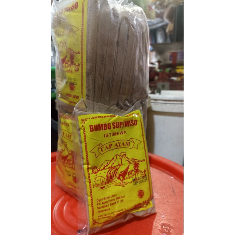 

Bumbu Sup/Miso Istimewa Cap Ayam 50 gram, 1 pack
