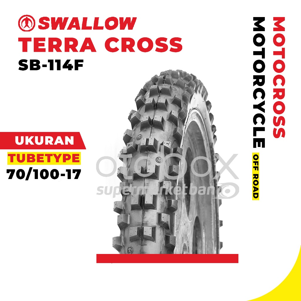 Ban Luar Motor Swallow SB-114F Terra Cross 70/100-17 Ring 17 Trail
