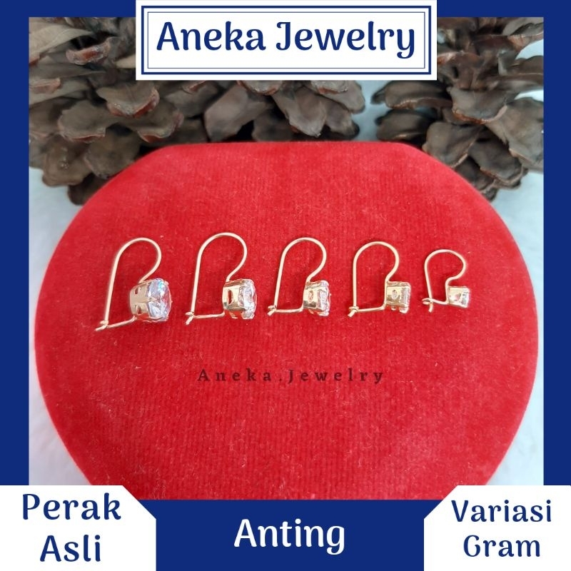 Anting Desi Gold Variasi, Perak 925