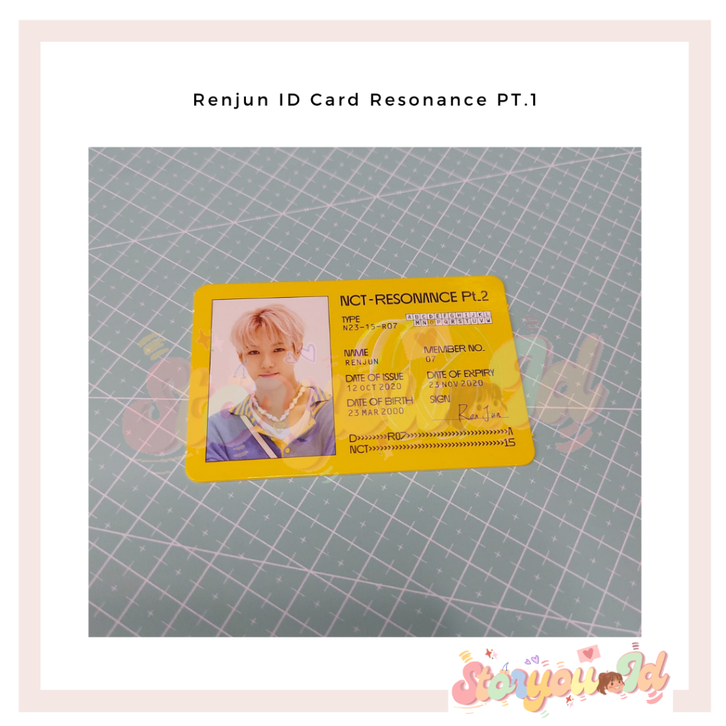 Renjun Official ID Card Resonance - Renjun ID Card