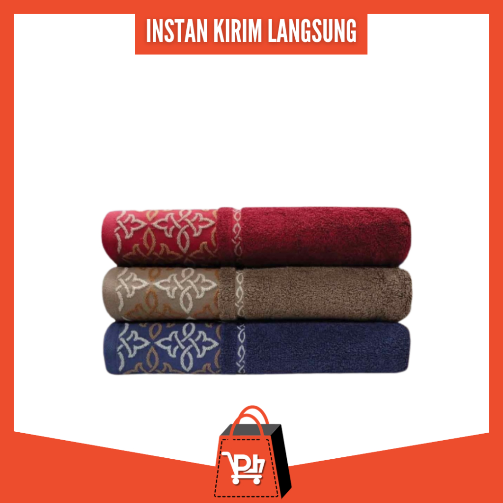 [ Instan 2 Jam ] Towel Terry Palmer Signature Motif Kasagi 70x140 / Handuk Mandi Dewasa