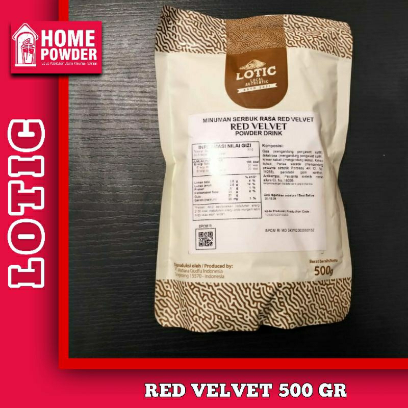 

Bubuk Minuman Red Velvet 500 Gr Lotic