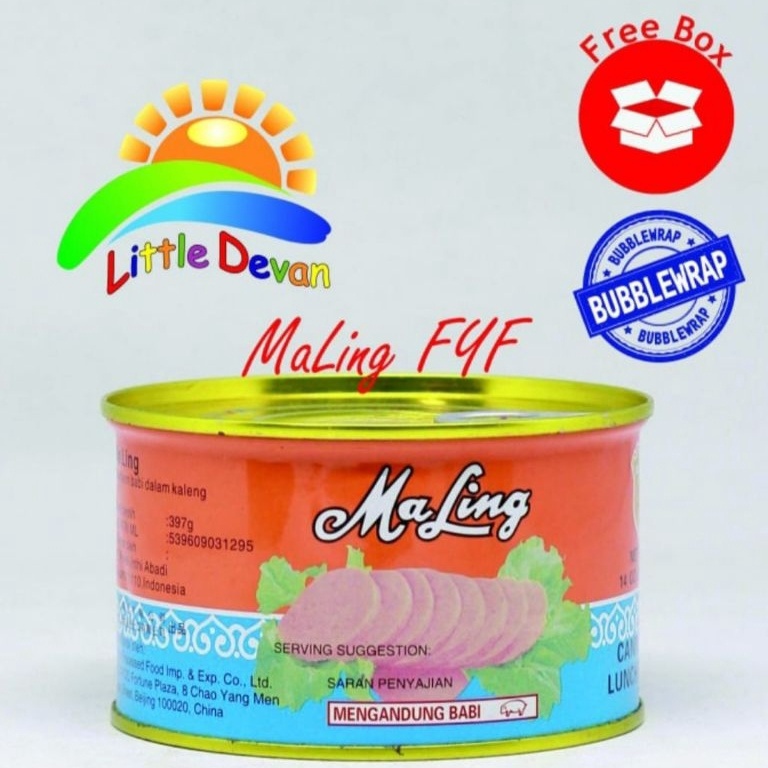 

K965 Maling FYF Ham Daging babi / luncheon pork non halal 397gr c8hn7