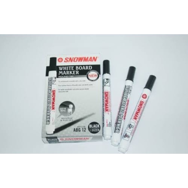

Spidol Snowman Whiteboard ABG-12 / Spidol Hitam Biru Merah