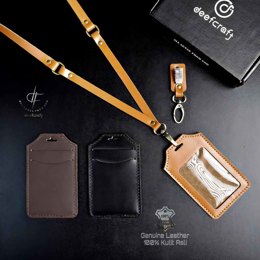 

Id Card / Name Tag Kulit Asli Standard 2 slot / Id Card Holder Kulit Asli