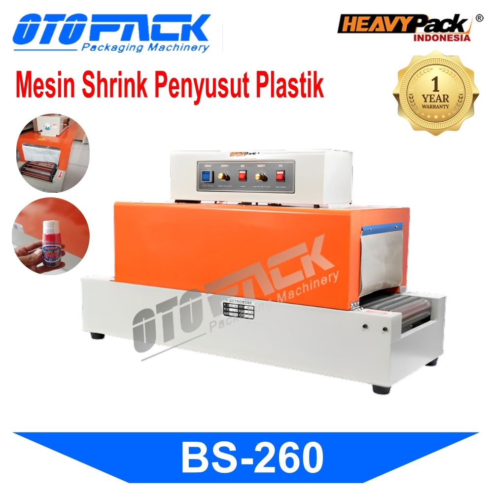 Mesin Shrink Penyusut Plastik Shrink Tunnel BS-260 HEAVYPACK