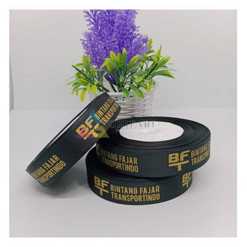 

label pita / label grosgrain / label / tali kado / tali dus pakaian