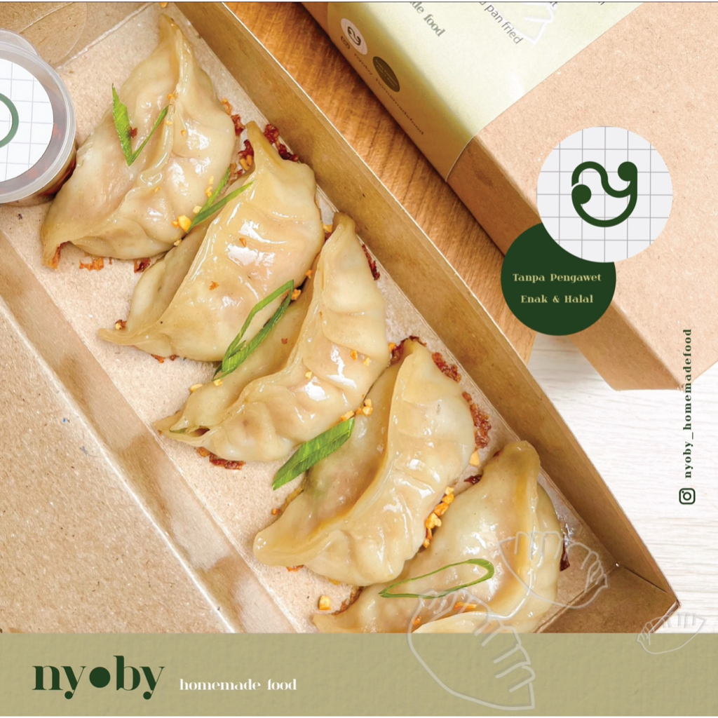 

Japanese Beef Gyoza MATANG isi 5 pcs | Dimsum Gyoza Sapi | Premium | Halal | Free chili oil | Nyoby Homemade