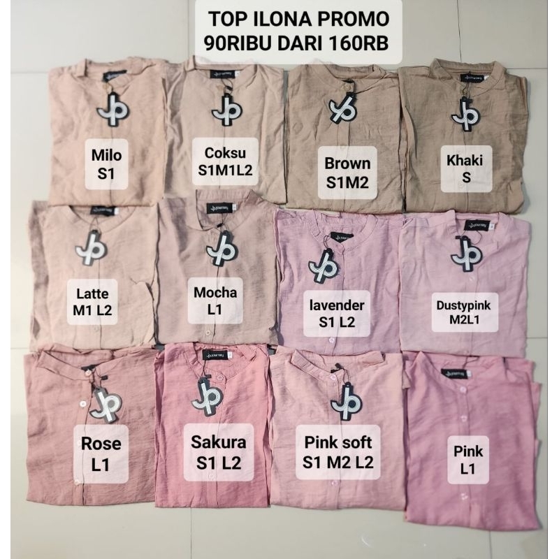 TOP ILONA JOURNEY ATASAN POLOS TERBARU DAN TERMURAH