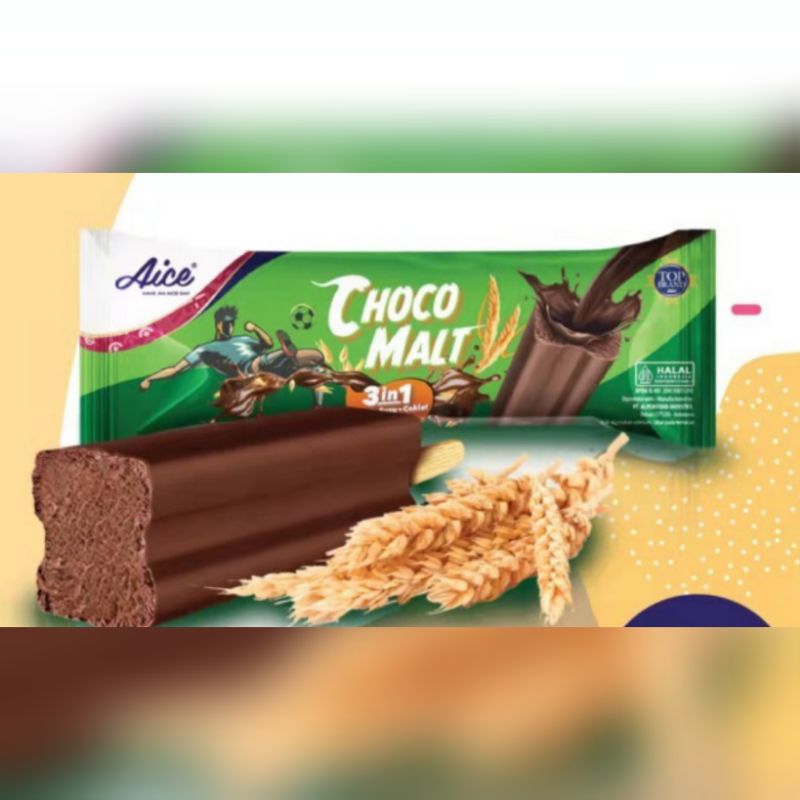 

Es Krim AICE Choco Malt isi 10 pcs (free ice gel)