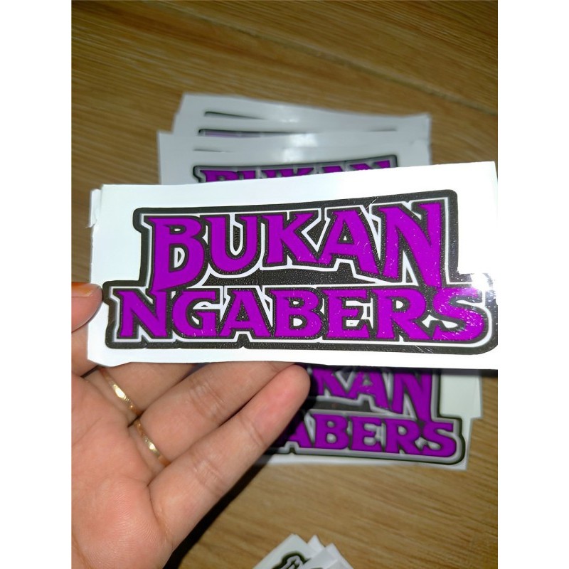 

Cetak Stiker Print Cut Custom BUKAN NGABERS- Bisa Custom Logo, Nama,dll bisa request desain (ada minimal order cek deskripsi)