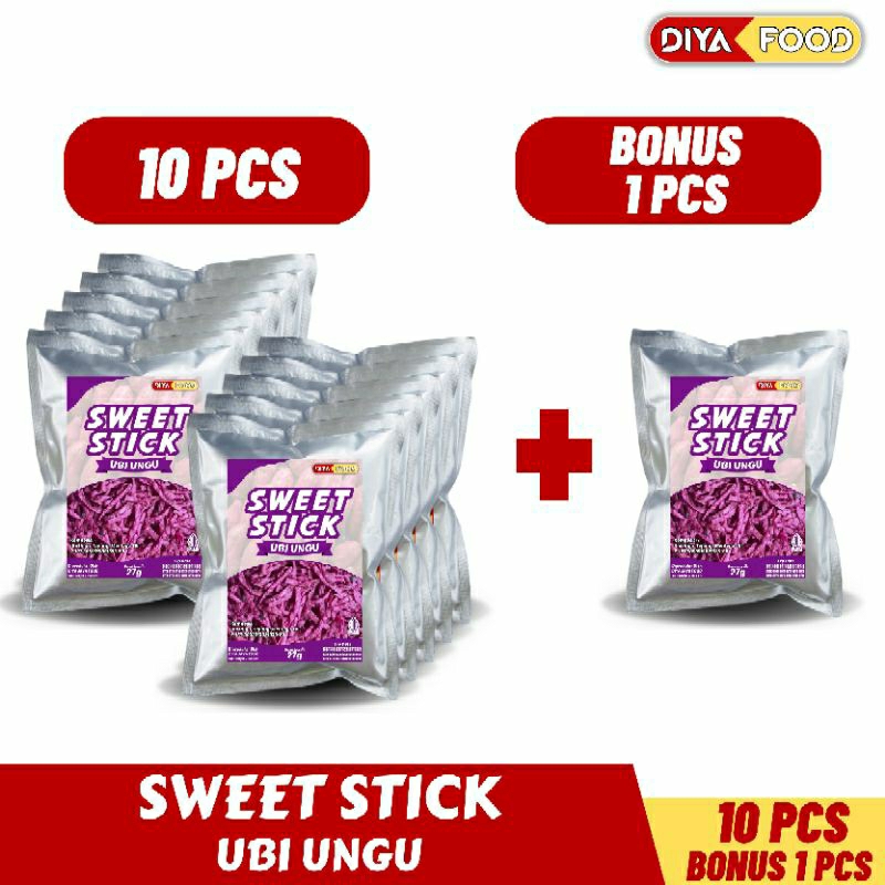 

Sweet Stick Ubi Ungu 10 Pcs Bonus 1 Pcs - Sweet Stick Diyafood