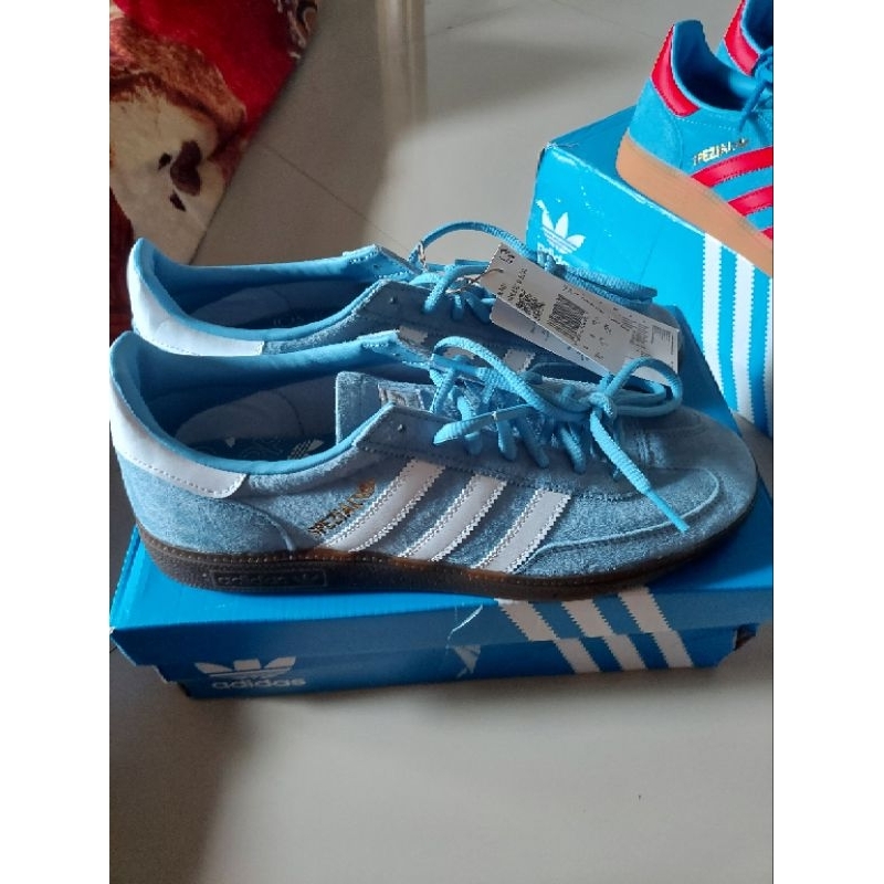 Borongan Adidas Spezial Blue Ice Size 43 Sama Cw Manchester Size 42 BNIBWT Lengkap Original