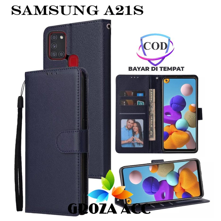 Flip Case SAMSUNG A21S Case Wallet Kulit Casing Dompet Case Wallet Leather Flip Case SAMSUNG A21S Ca
