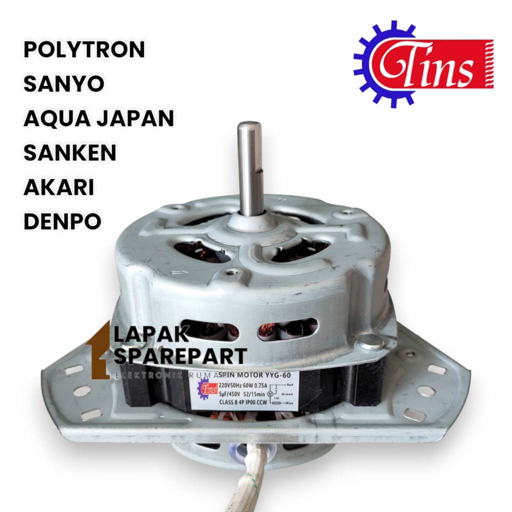 DINAMO SPIN MESIN CUCI POLYTRON Mesin Pengering Motor Pengering - YYG 60 TINS TEMBAGA