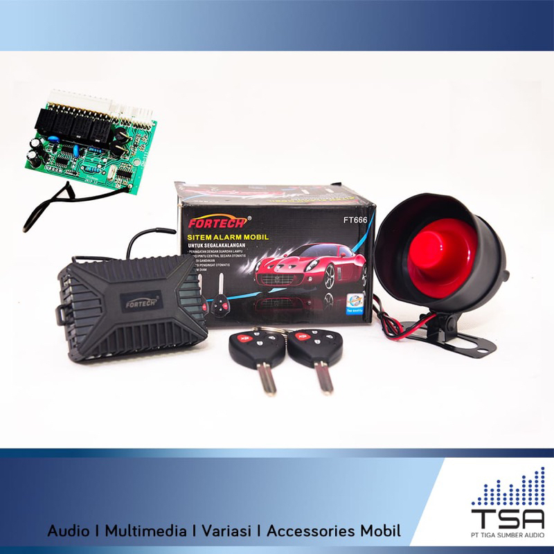 HF_ELECTRONIC Alarm Mobil Universal Fortech FT666 / Alarm mobil innova lama / Alarm mobil anti malin