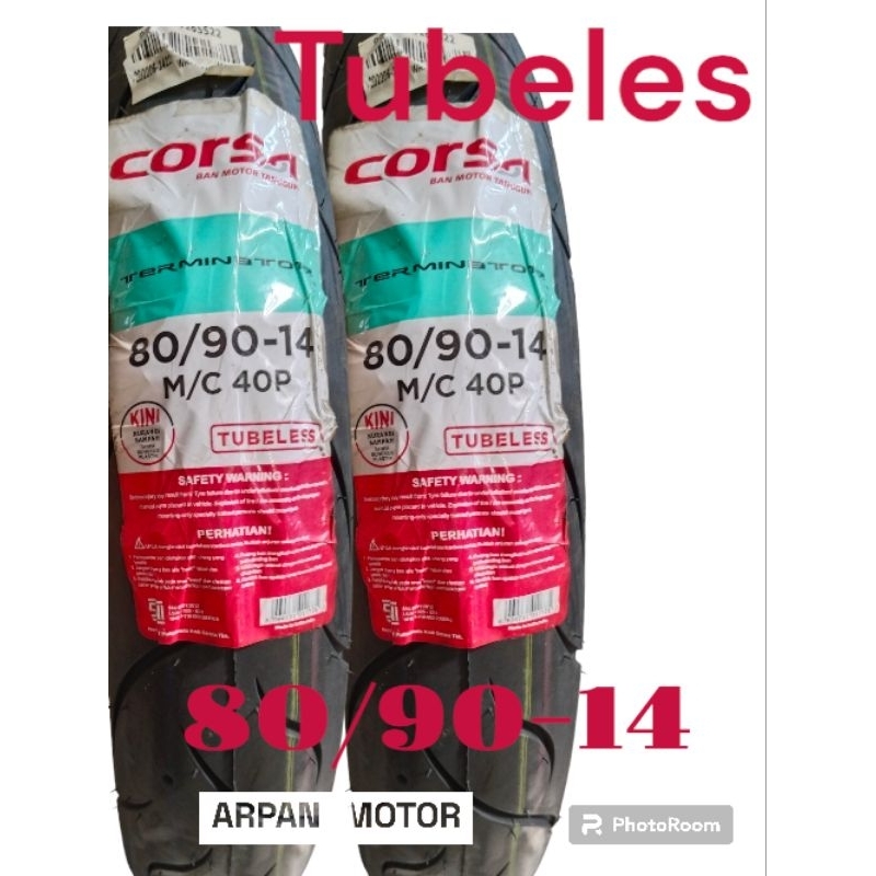 Ban luar matic Corsa 80/90-14 Tubeles