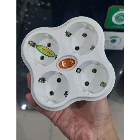 StopKontak Listrik lubang 4 Lampu Cetek Switch Matsui MT-314