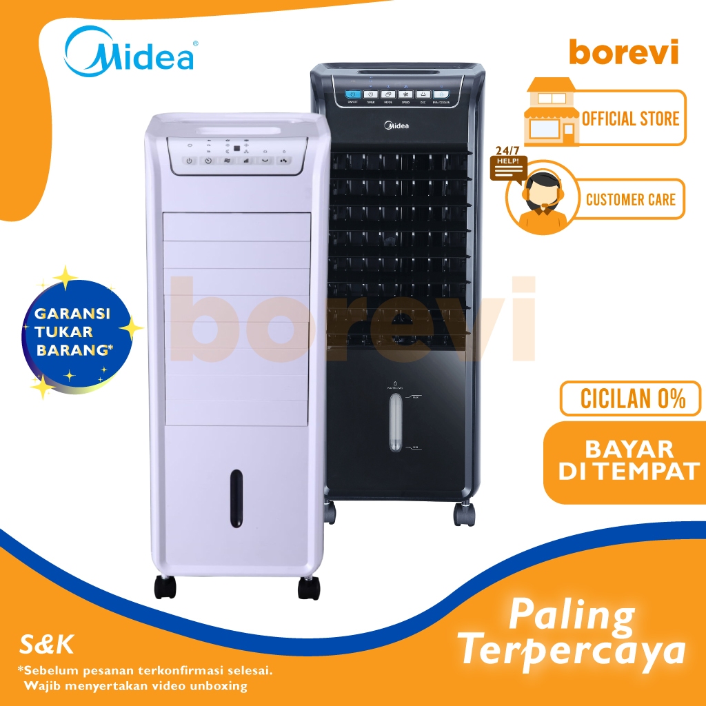 MIDEA AIR COOLER PORTABLE 6 Liter Remote AC100AB AC100A 100AB 100A B