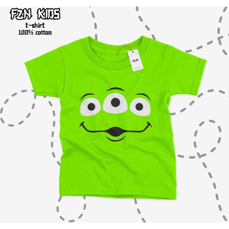 Fznkids Kaos Atasan Alien Toy Story Cartoon Premium Original