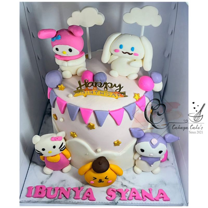 

Sanrio Cake / Kue Ulang Tahun Sanrio / Kue Ultah Sanrio Custom