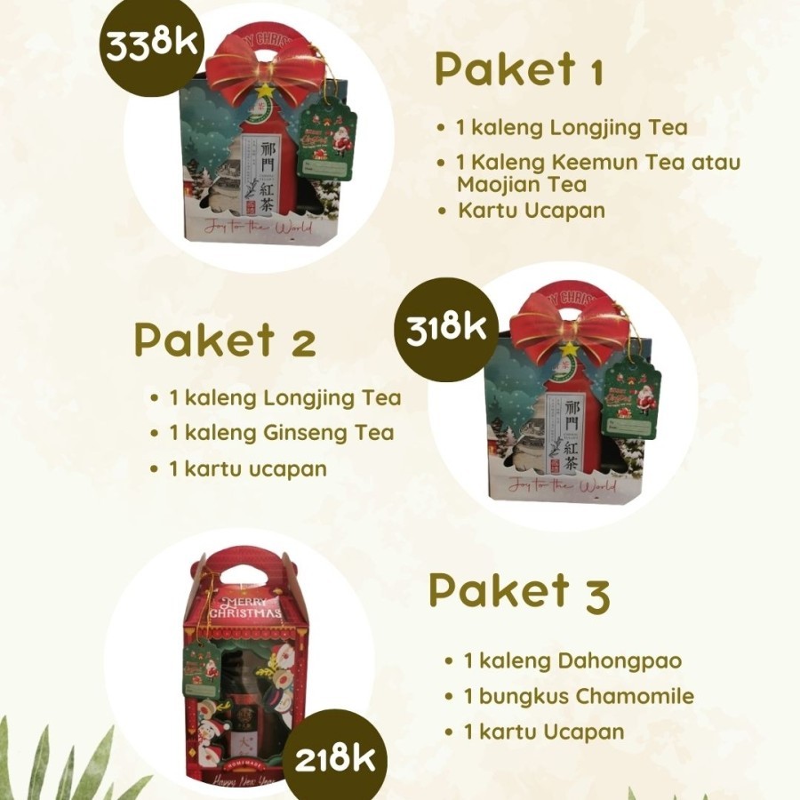 

CHRISTMAS BUNDLE/ Hampers Natal Varian Teh