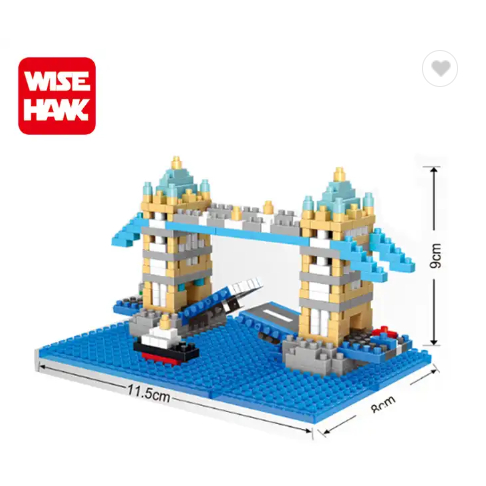 Mainan Koleksi Mini Block DIY Arsitektur Architecture Series London Bridge Gift Series