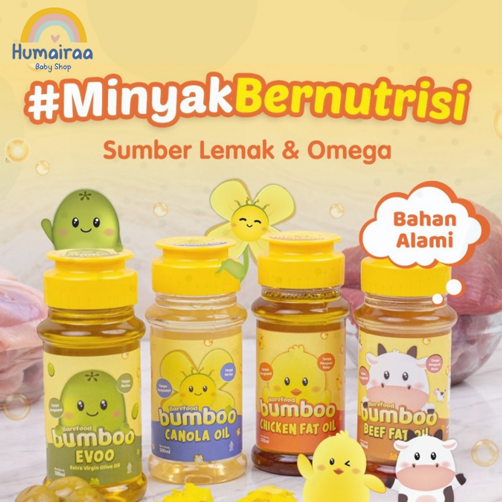 

BUMBOO Minyak - Sumber Lemak & Omega 3,6,9 - Tanpa Perisa & Pengawet