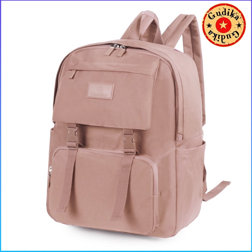 CHEKOUT GUDIKA 5185 - Tas Ransel Laptop Wanita Kekinian Import Original Terbaru Bahan Nilon Waterpro