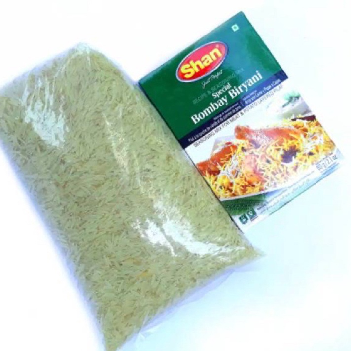 

HDDC1982 【FSASH SALE】 paket beras basmati 1kg + shan bombay biryani exp 2025