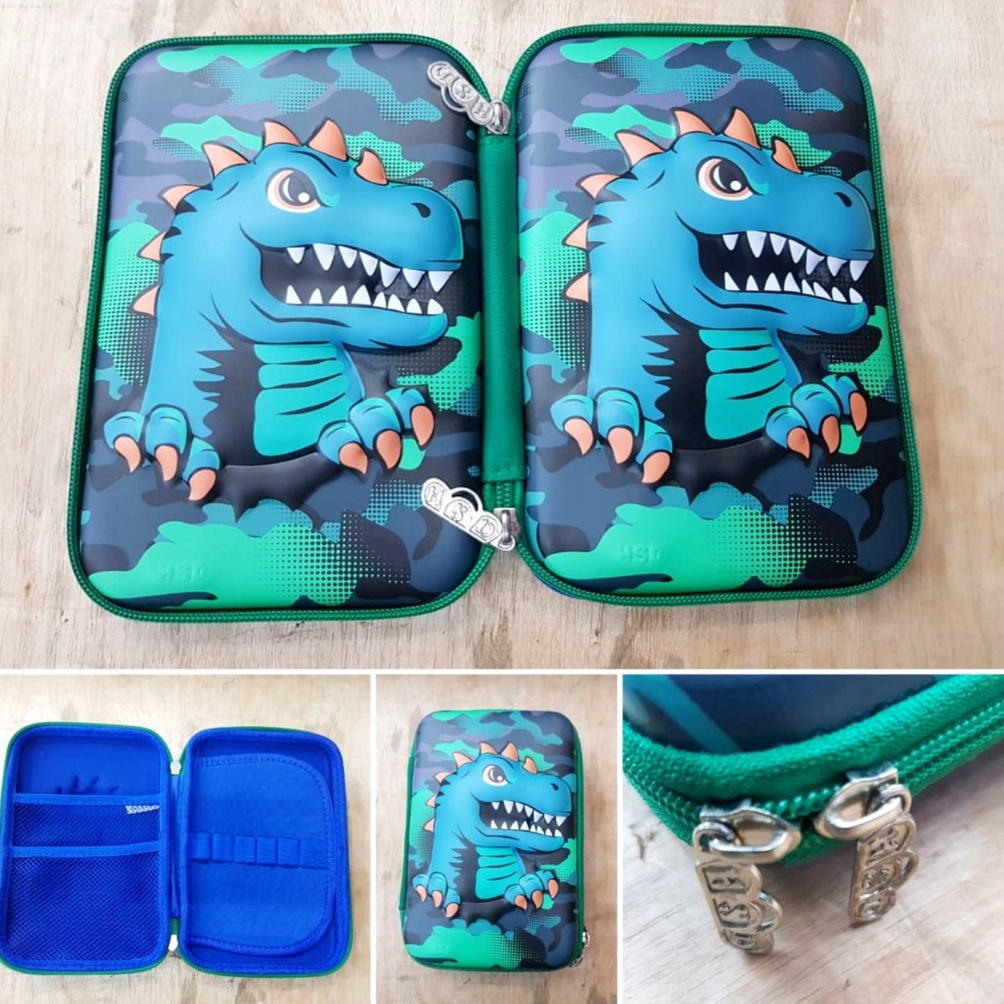 

ern.. Tempat Pensil Anak Karakter Unicorn Spiderman Astronot Kotak Pensil Lucu Hardcase 3D Timbul I07