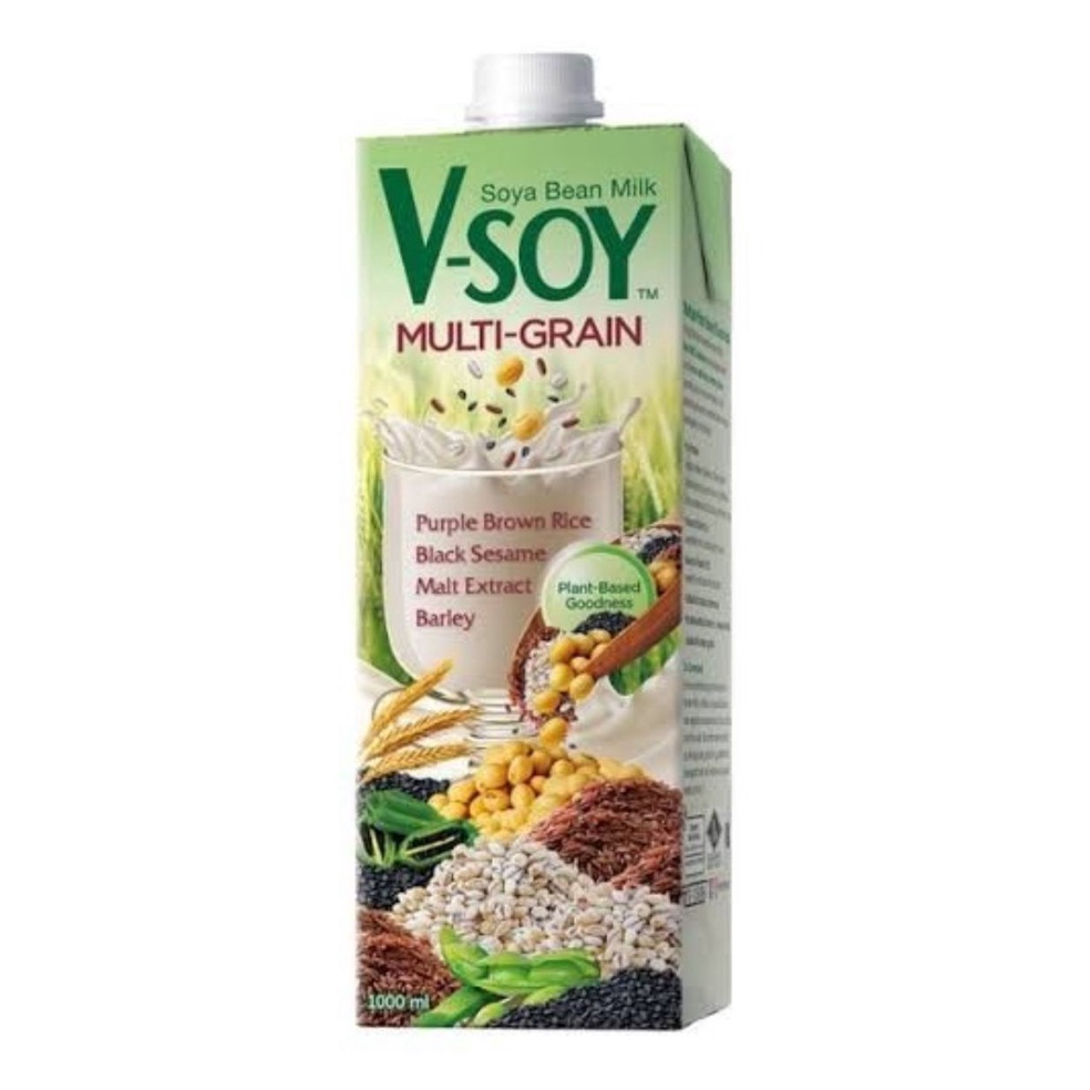 

[✻A62@] Vsoy Susu Kedelai Multi Grain 1ltr - Milk Gosend/ New_Product