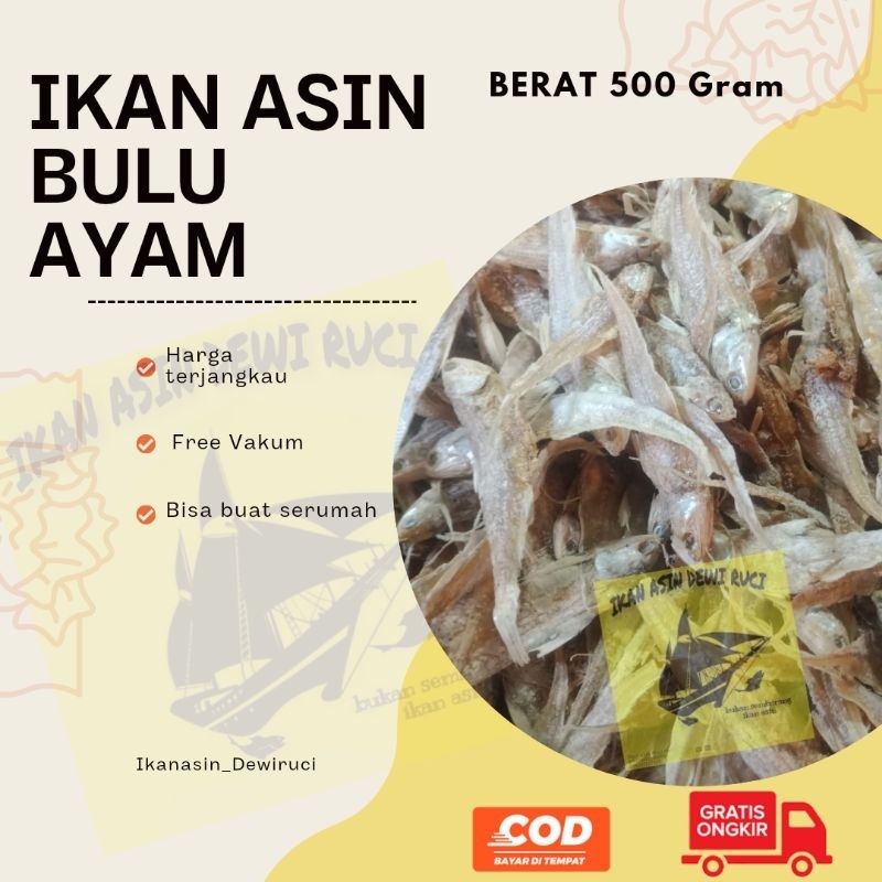 

Ikan asin bulu ayam 500 gram