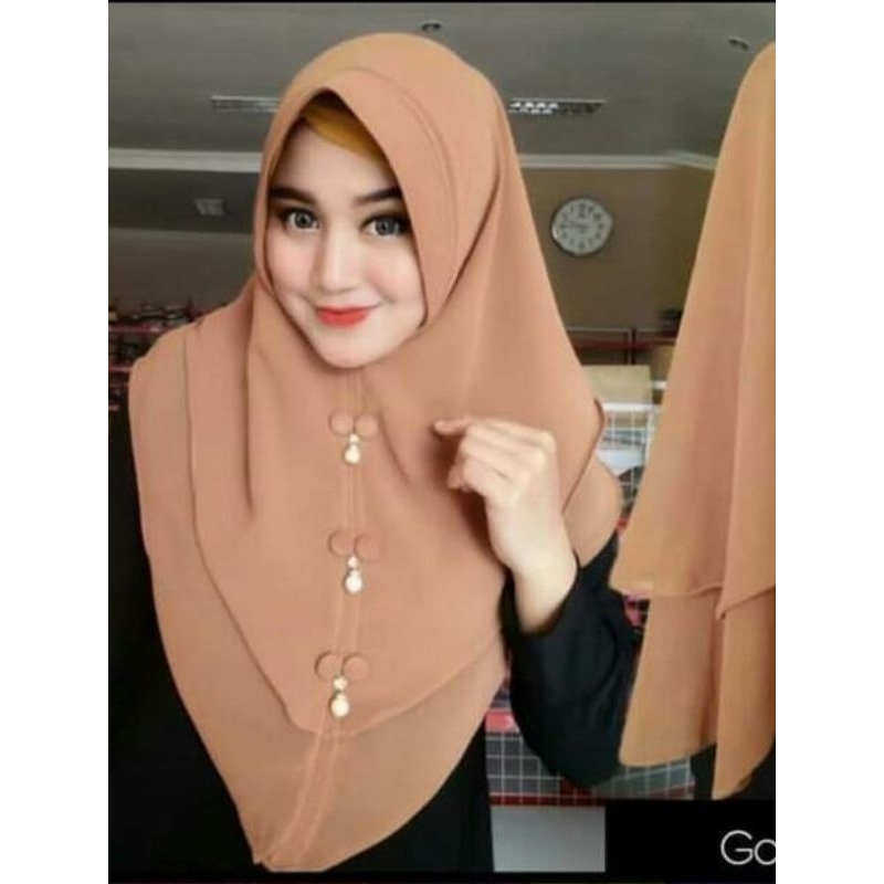 RB Khimar Babydol 2 Layar Bahan Armani Berkualitas