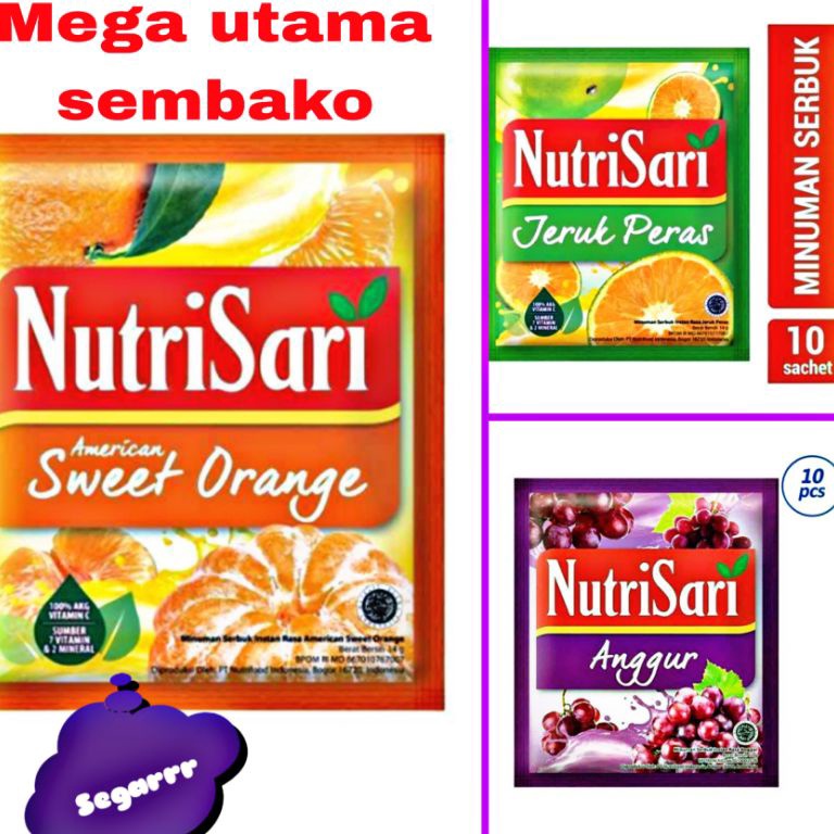 

T3rbaru Nutrisari renceng isi 10saset varian Harga mantul