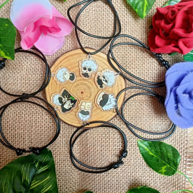 CANDIESHOP - Gelang/Bracelet Gojo Satoru Edition | JUJUTSU KAISEN | JJK | Gelang Anime | Gelang Wibu