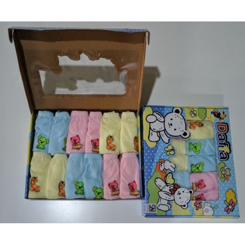 Celana pop bayi /Celana kacamata SNI DAFFA - 1lusin /12pcs