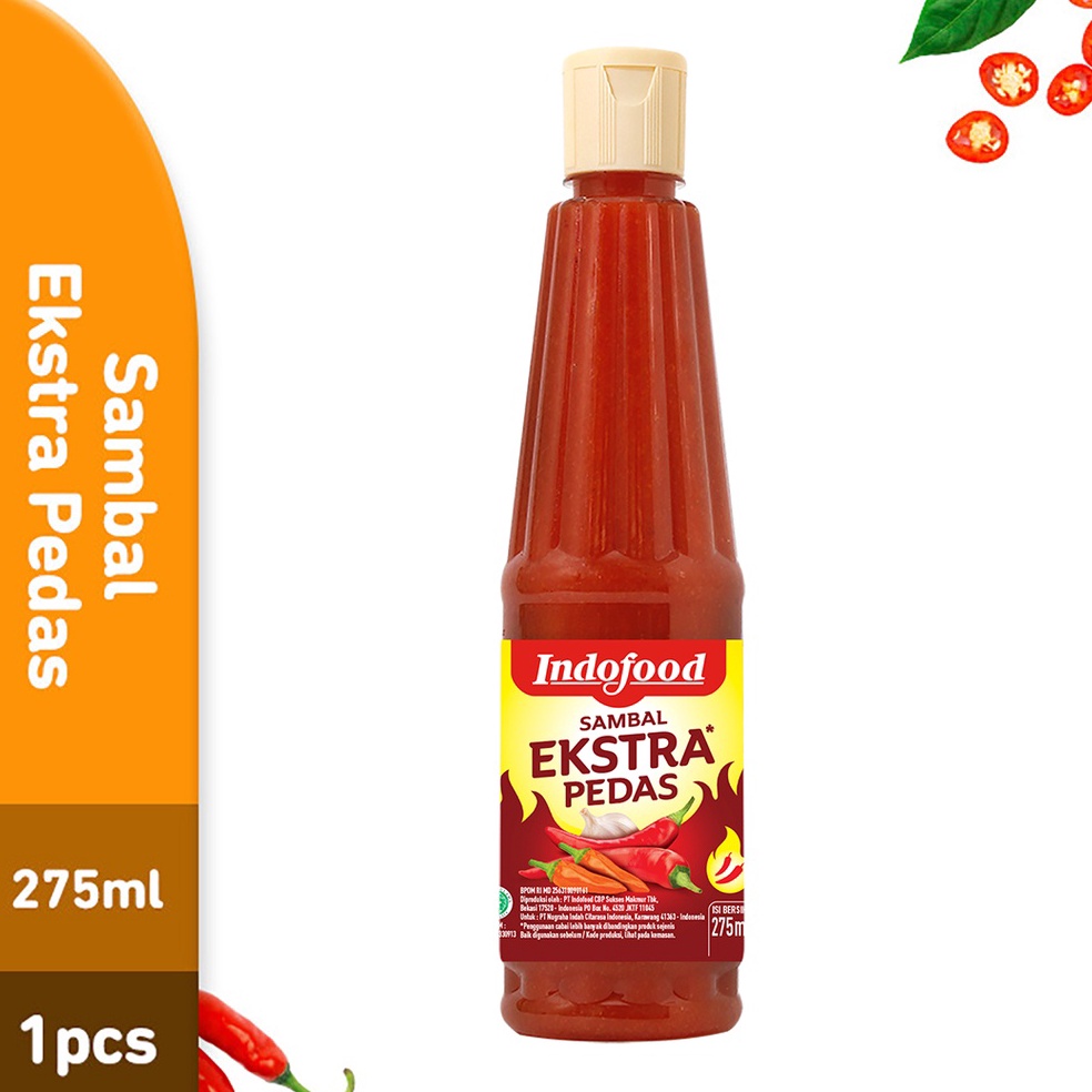 

St0ck Bany4k Sambal Indofood Ekstra Pedas Pet 275 ML Big Discount