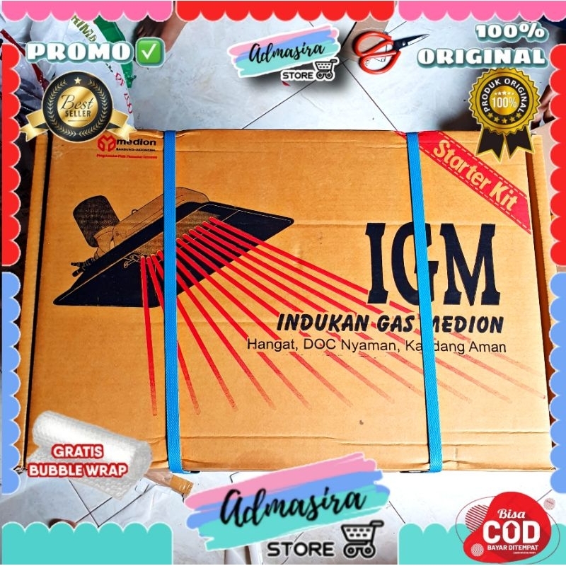 IGM MEDION Pemanas Indukan Ayam Starter Kit Gasolec Gasolex Gasolek Medion