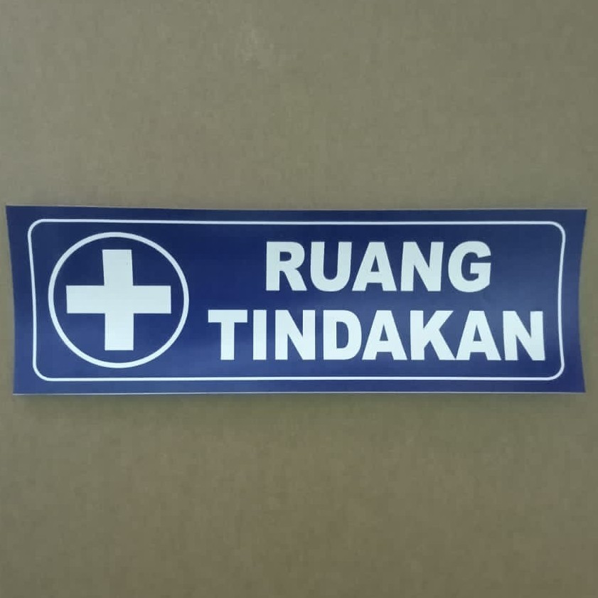 

STIKER RUANG TINDAKAN Deskripsi produk sebagai berikut : 1. Bahan kuat dari stiker vinyl berkualitas ukuran 10x30cm 2. Warna tegas dan tajam 3. Tidak tersedia warna lainnya untuk produk ini. 4. Kuat untuk indoor maupun outdoor. 5. Tahan panas dan hujan