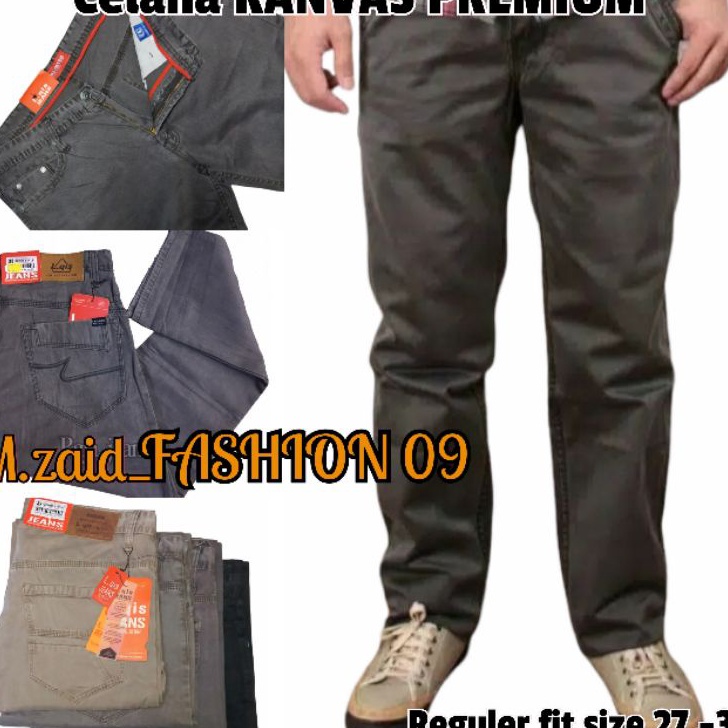 Kode FS693 NEW CELANA PANJANG KANVAS PRIA | ORIGINAL PREMIUM LqiS LIMITED | size 28-38